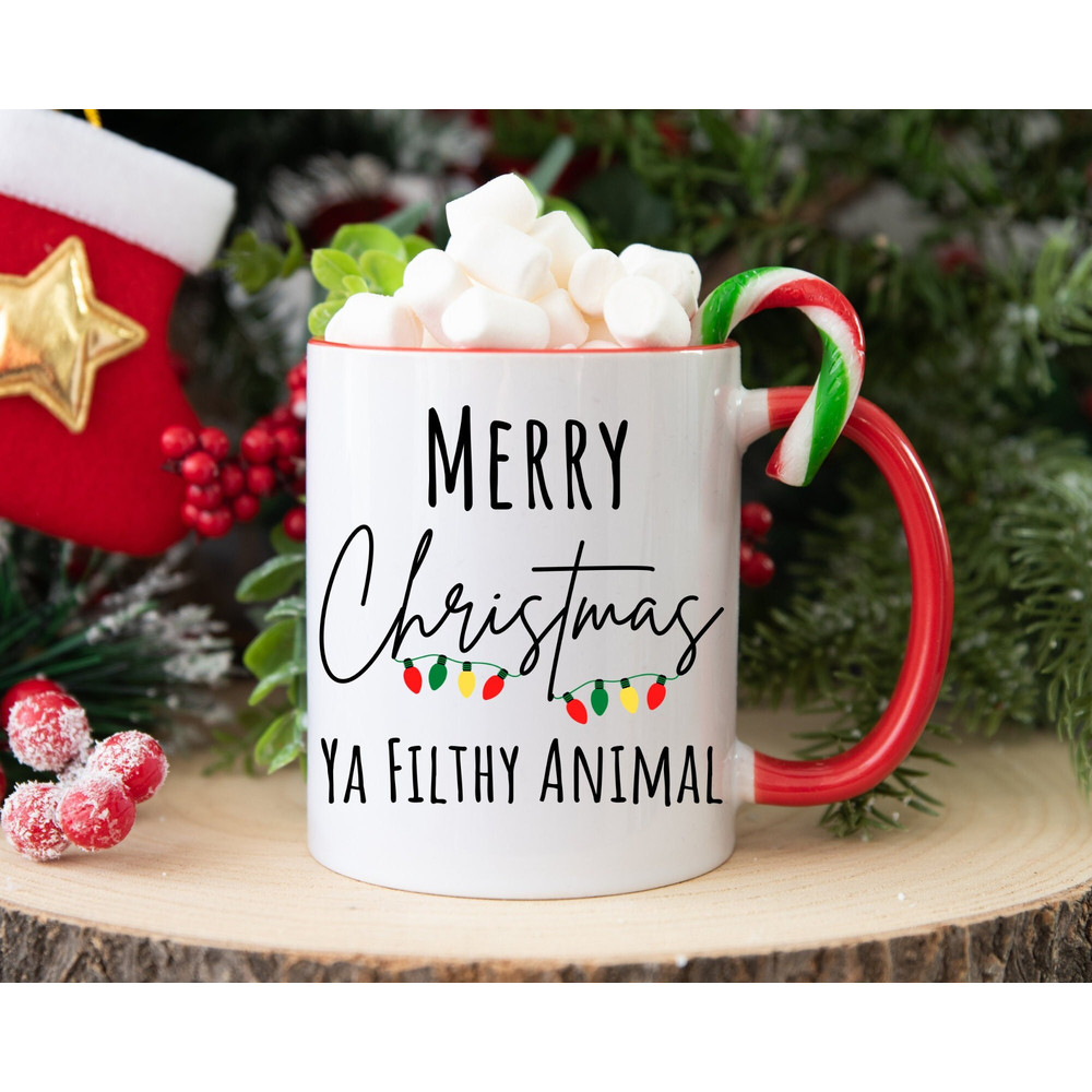 Merry Christmas Ya Filthy Animal Mug, Merry Christmas, Christmas Saying, Funny Mugs for Christmas Mug Coffee Cup Funny Gift Stocking Stuffer.jpg