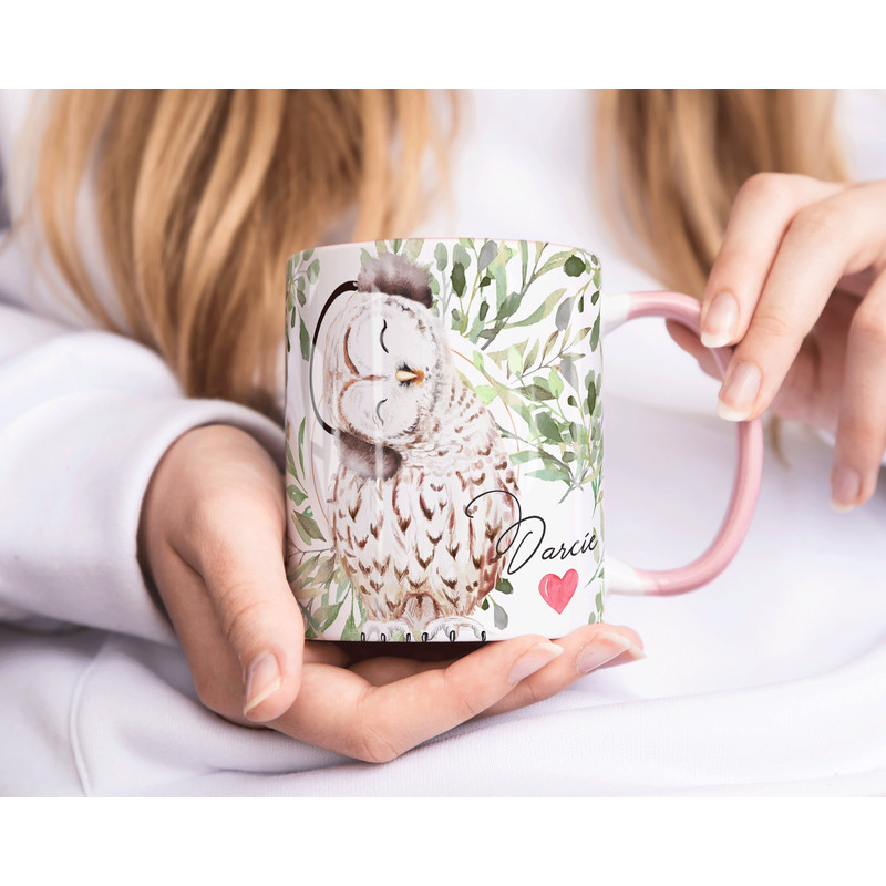 PERSONALISED CHRISTMAS Owl Mug, SECRET Santa Gift For Her, Mug Gift For Her, Owl Lover Gift, Hot Chocolate Mug, Xmas Gift for Wife or  Mum.jpg