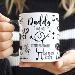 personalised i love you mug daddy christmas gift birthday gift for dad daddy gr