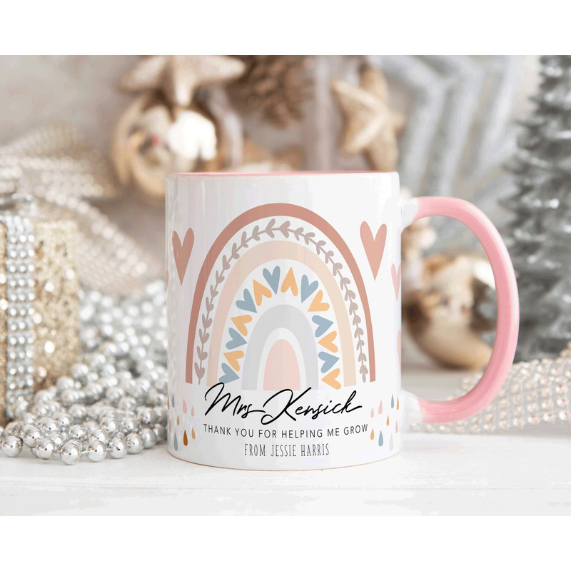 Personalised Teacher Thank You Gift, Teacher Mug With Name, Teacher Appreciation Gift, End of term Gift, Class Gift, NURSERY TEACHER GIFT.jpg