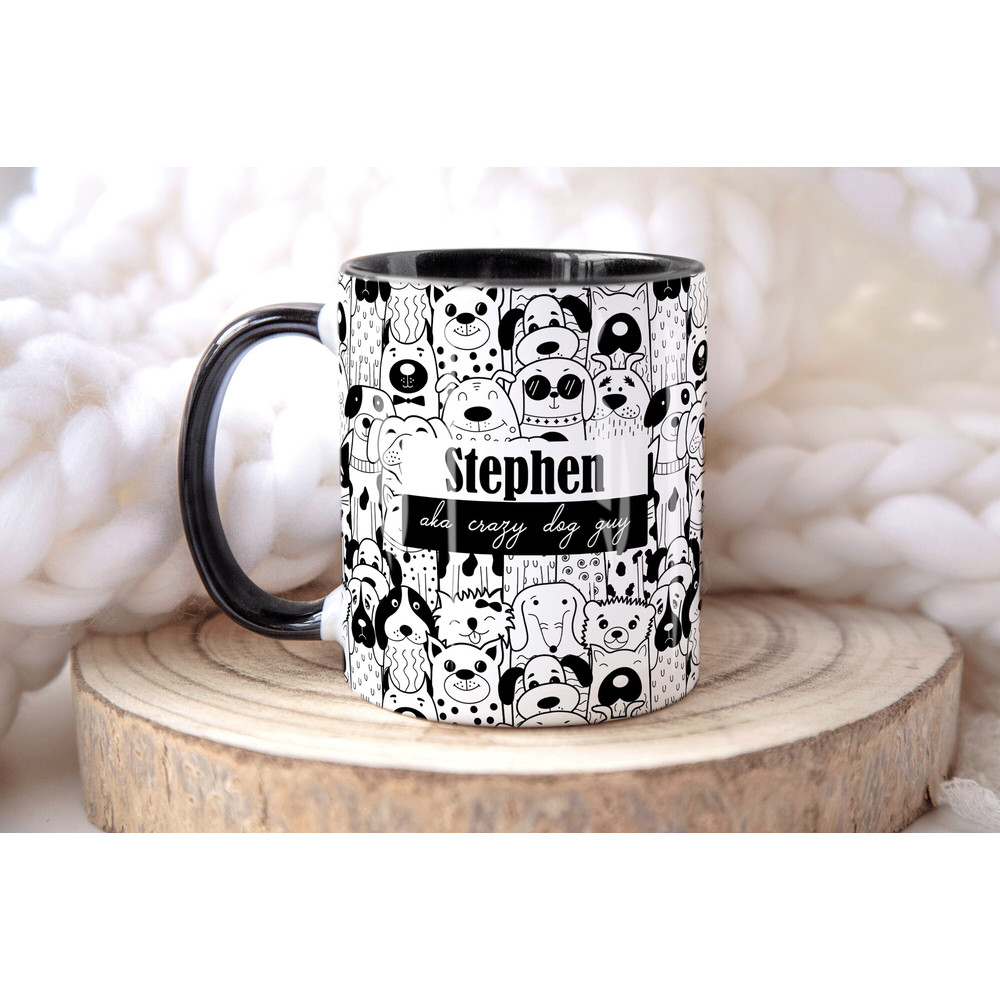 CRAZY DOG MAN Personalised Name Dog Mug, Personalised Mug, Dog Lover Gift For Him, Valentines Gift Him, Dad Son Husband Birthday Gift.jpg