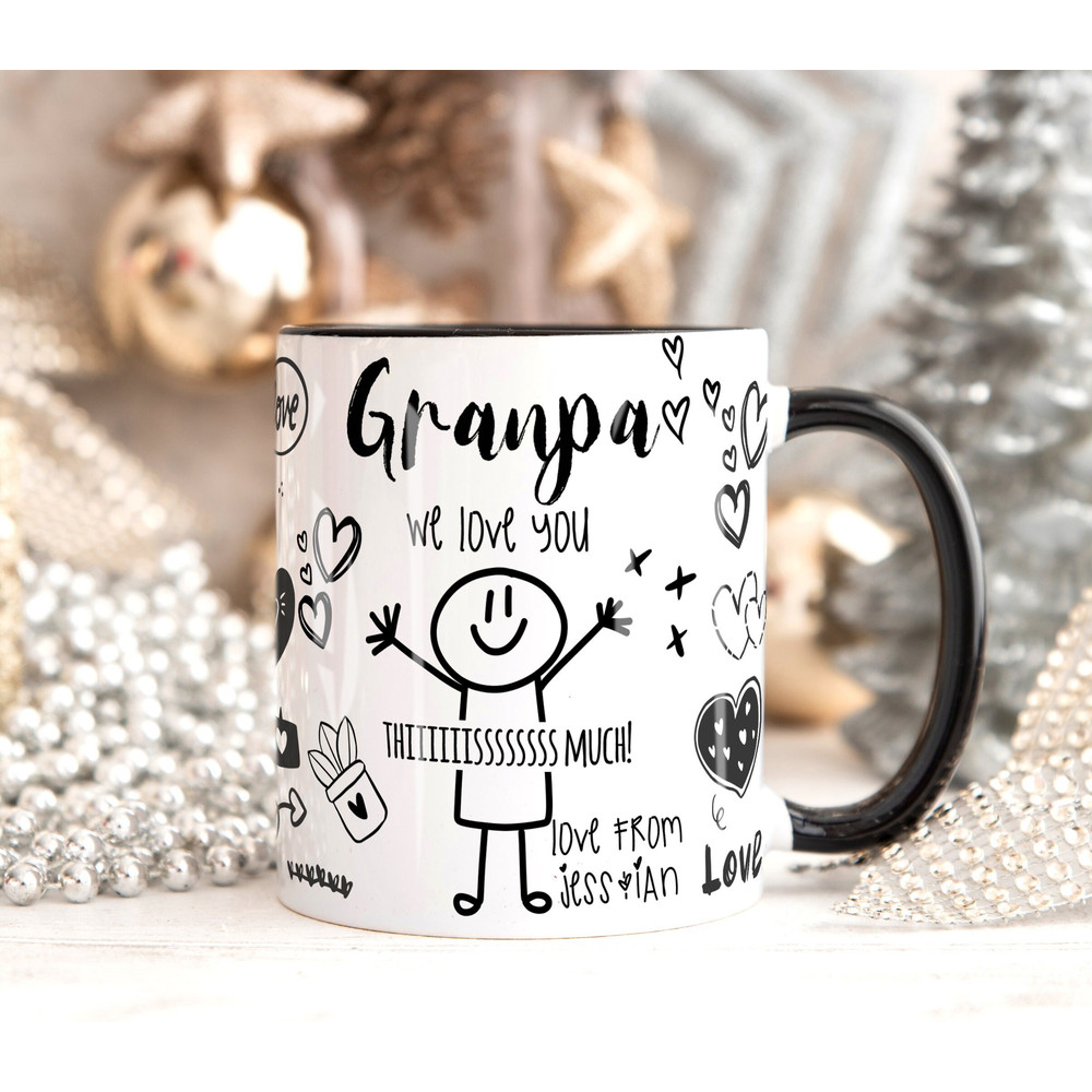 Personalised I LOVE YOU Mug GRANDAD Christmas Gift, Birthday Giftift for Grampy Grandad, Christmas Gift for Grandad, Gift from Grandkids.jpg