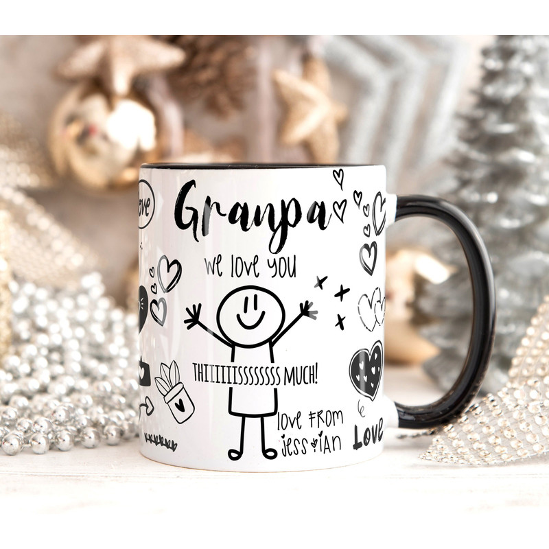 Personalised I LOVE YOU Mug GRANDAD Christmas Gift, Birthday Giftift for Grampy Grandad, Christmas Gift for Grandad, Gift from Grandkids.jpg