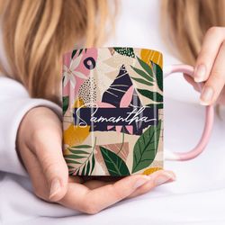 personalised name mug, personalised mug, custom name cup, coffee tea cup gift fo