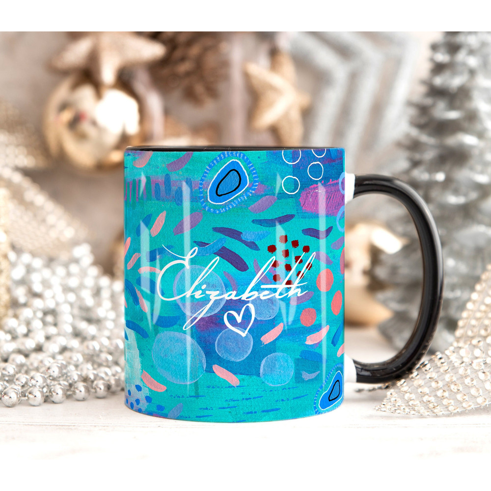 Abstract Art Mug, Personalised Mug, Custom Name Cup, Coffee Tea Cup Gift For Her, Valentines Gift For Her Him, Sister Mum Birthday Gift 1.jpg
