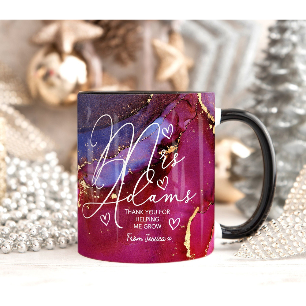 Personalised Teacher Thank You Gift, Teacher Mug With Name, Cute Teacher Appreciation Gift, End of term Gift, Gift for TA, Gift From Class.jpg