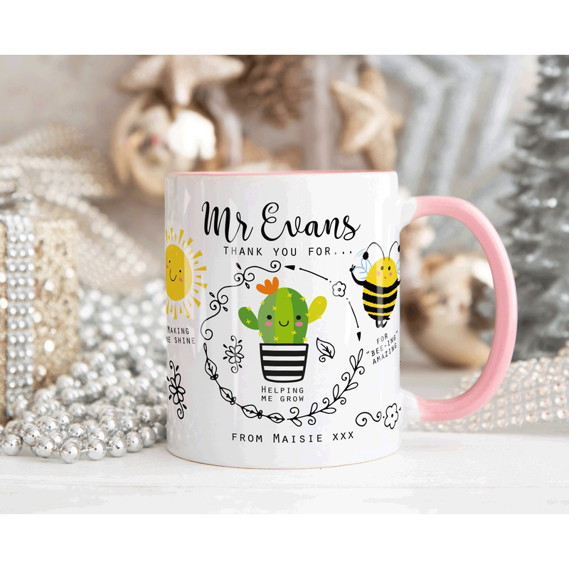Personalised Teacher Thank You Gift, Teacher Mug With Name, Teacher Appreciation Gift, End of Term Gift, Class Gift, NURSERY TEACHER GIFT.jpg