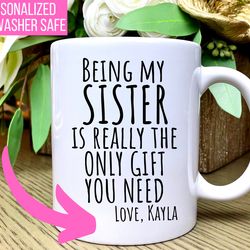 funny sister mug, sister gifts, funny sister gift, sister coffee mug, sister gif