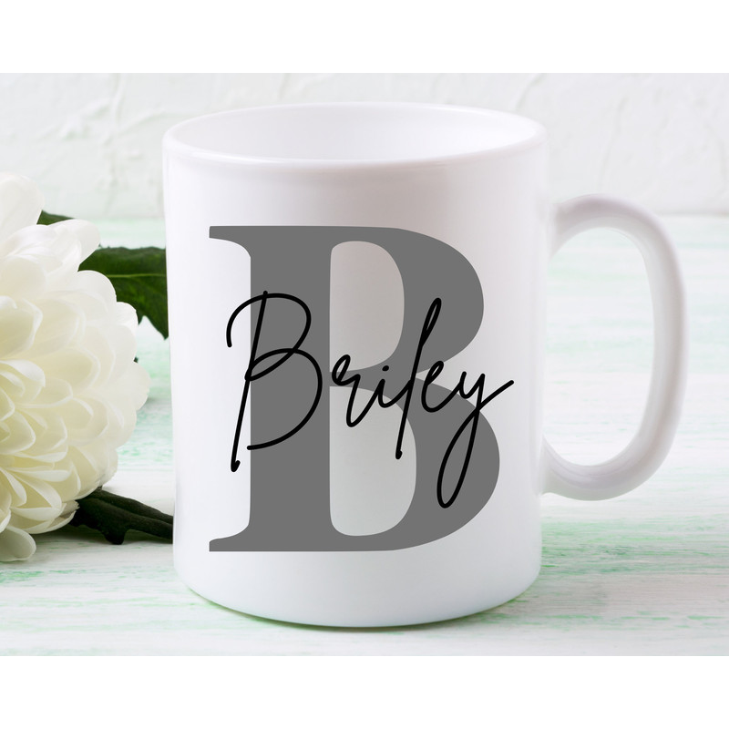 Personalized Initial Mug, Subtle Initial and Name Mug, Personalised Birthday Gift, Customized Mug, Personalized Mug , Custom Christmas mug.jpg