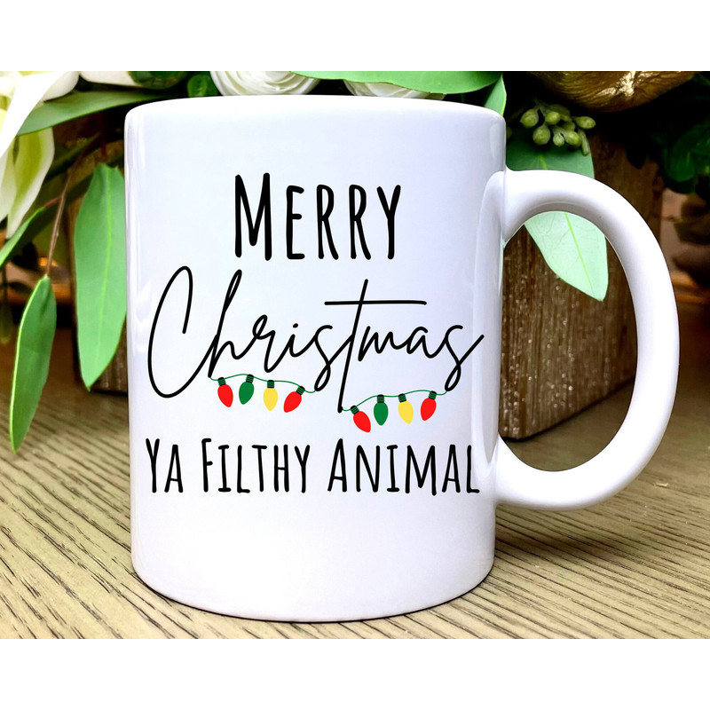 Filthy Animal Coffee Mug, Funny Christmas Coffee Cup, Merry Christmas Mug, Christmas Coffee Mug, Holiday Coffee Mug, Funny Coffee Mug.jpg