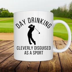 funny golf mug, funny golf gifts, funny gifts for golfers, golfer coffee mug, da