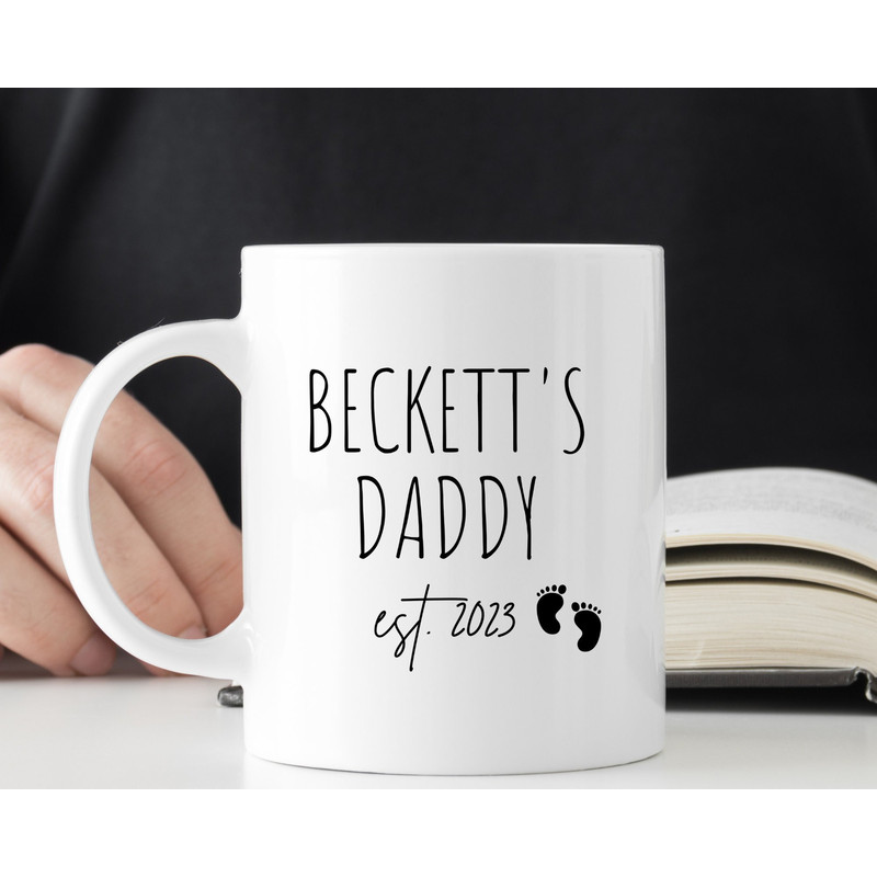 Dad Est 2023, First Time Dad Mug, New Dad Gift, Daddy Coffee Mug, Expecting Dad Gift, Soon To Be Dad Gift, Dad Presents, 1st Fathers Day.jpg