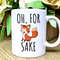 Oh, for Fox Sake Mug, Fox Coffee Mug, Coffee Mug with Sayings, Fox for Fox Sake, Funny Mug, Pun Coffee Mug, Dr. Strange Coffee Cup.jpg