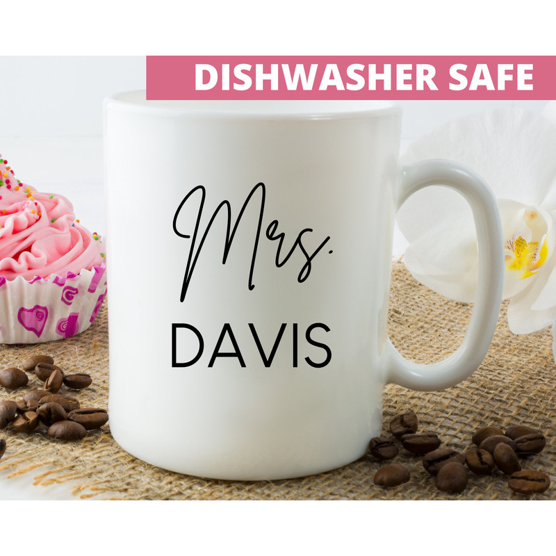 Custom Mrs Mug, Custom Wedding Gift, Engagement Gift, Gift for Bride, Bachelorette Party Gift, Bride to Be Mug, Custom Mug, Personalized Mug.jpg