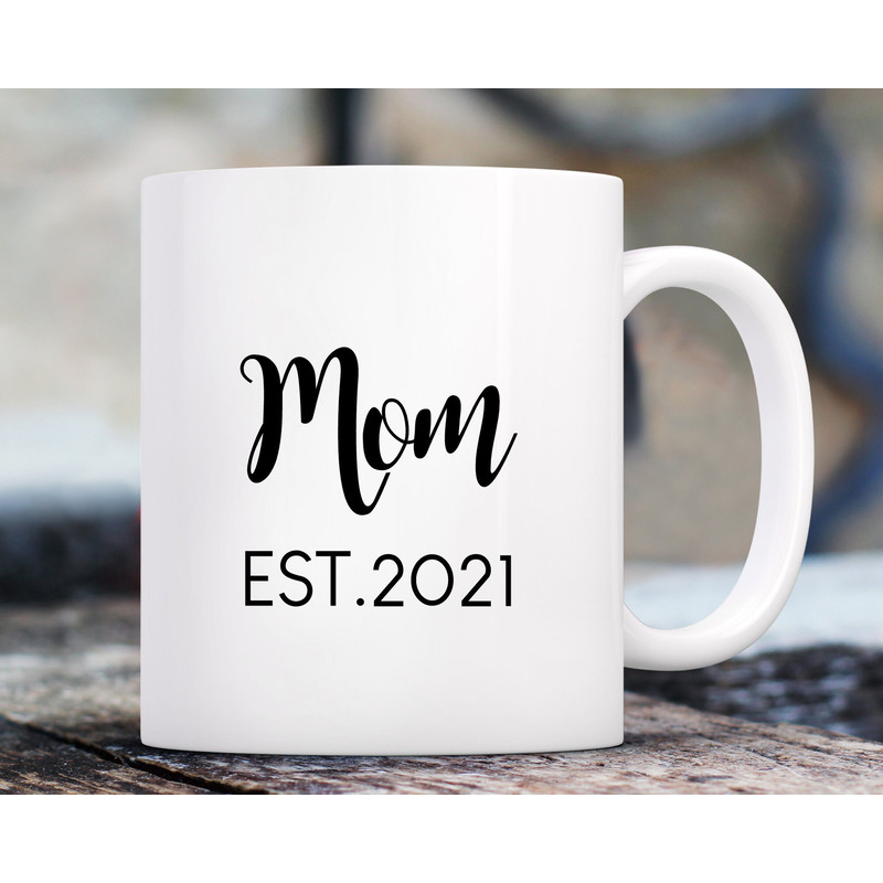 Mommy Est. Custom Baby Shower Gift, Gift for the mom to be, Mom coffee Mug, Baby Announcement mug, New mom gift, New Mommy Gift, Mom Mug.jpg