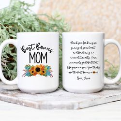 bonus mom mug, step mom gift, bonus mom gift