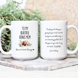bonus mom mug, step mom gifts, bonus mom gift, second mom, o