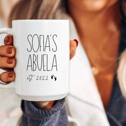 abuela mug, abuela gift, new abuelita gifts