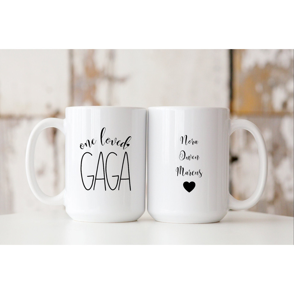 Gaga Gift, One Loved Gaga Mug, Gaga Grandma, Gifts for Gaga, Gaga Coffee Mug, Gaga Coffee Cup.jpg