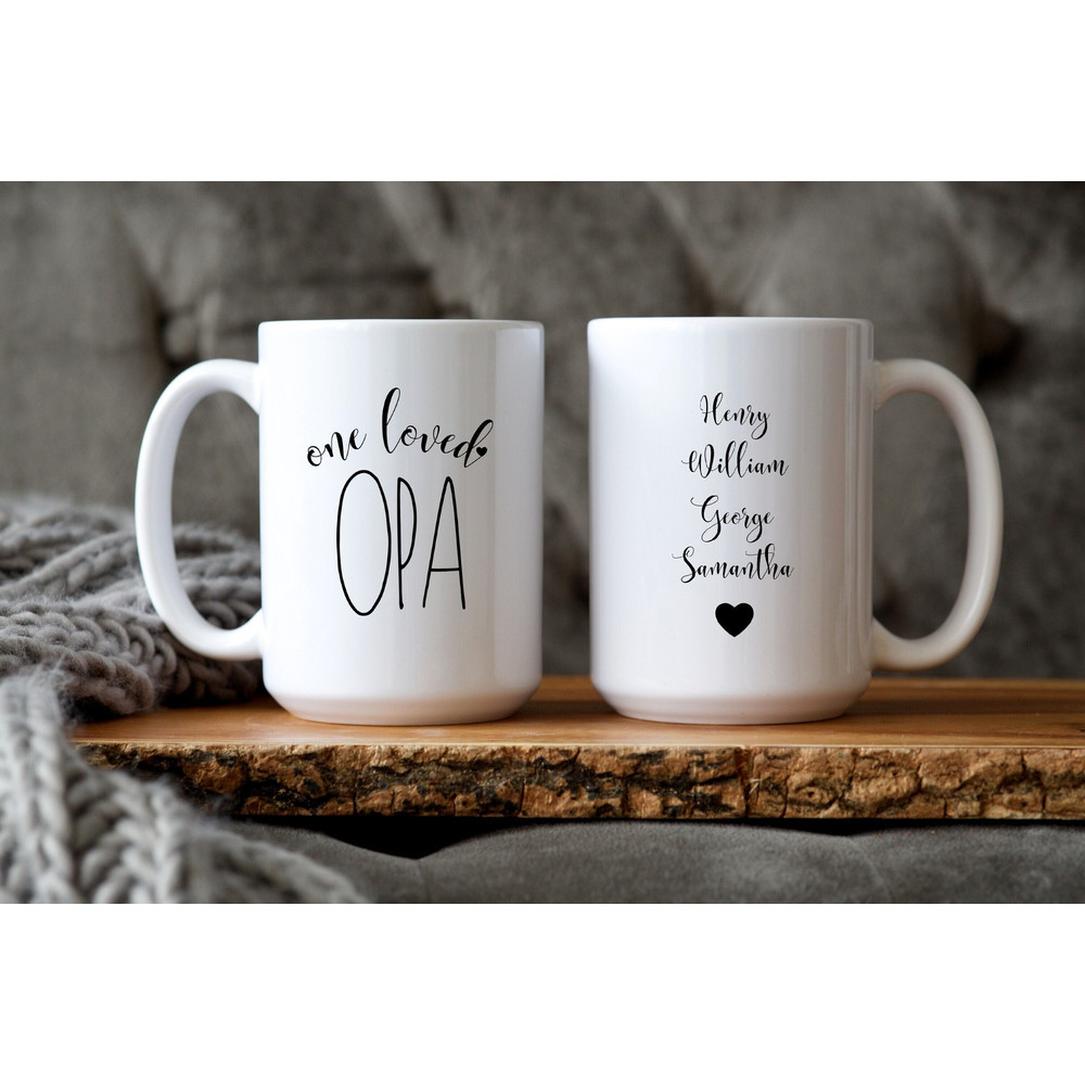 Opa Gift, One Loved Opa Mug, Gifts for Opa, Grandpa Opa Coffee Mug, Birthday Gift for Opa.jpg