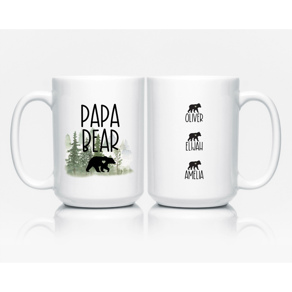 Papa Bear Mug, Papa Bear Gifts, Dad Gifts from Kids, Grandfather Gift, Gift from Grandkids, Papa Bear Mama Bear.jpg