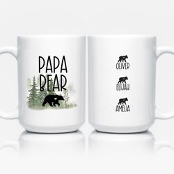 Papa Bear Mug, Papa Bear Gifts, Dad Gifts from Kids, Grandfa