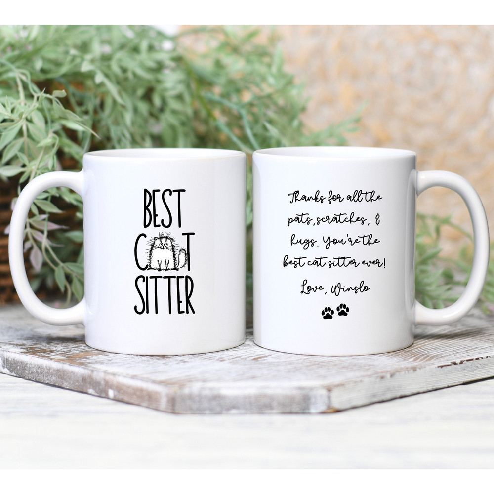 Best Cat Sitter Mug, Cat Sitter Cup, Cat Sitter Gift, Pet Sitter Gift, Personalized Gift for Cat Sitter, Thank You Cat Sitter.jpg