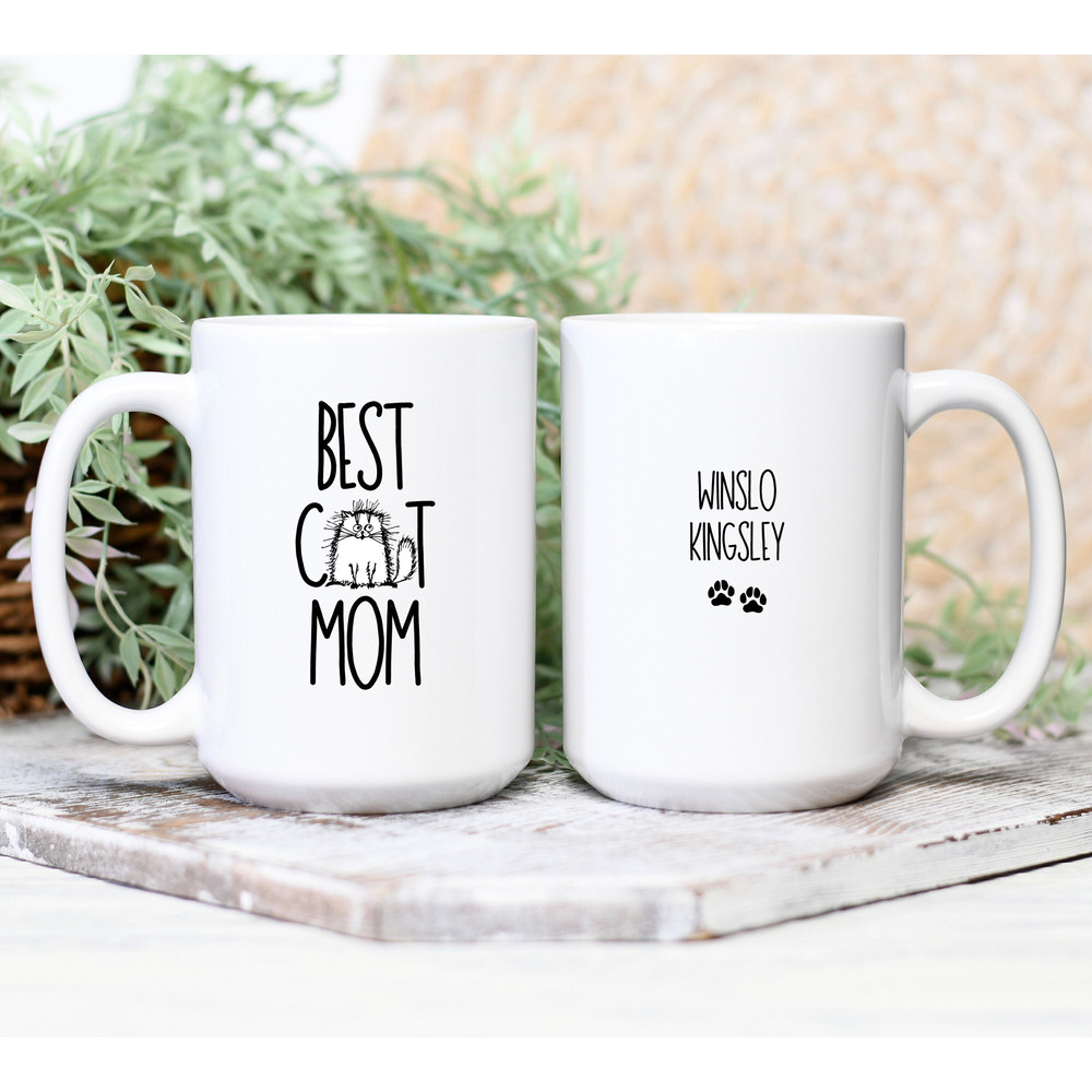 Cat Mom Mug, Cat Mom Gifts, Personalized Cat Mug, Best Mom Cat Coffee Mug, Funny Cat Mug, Cat Themed Gifts, Cat Lady Gifts.jpg