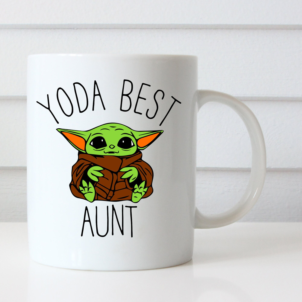 YODA Best Aunt Coffee Mug, Funny Coffee Mug for Aunt, Cute Coffee Mug for Aunt, Yoda Best Cup, Yoda Best Gift for Aunt.jpg