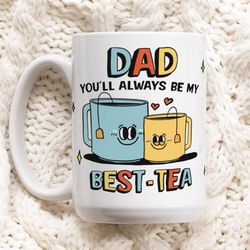 custom dad mug, personalized gift for dad, ceramic coffee cup, daddy mug, custom