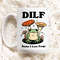 Frog Coffee Mug, Damn I love Frogs DILF Ceramic Cup, Frog Lover Gift, Boyfriend Gift Idea, Cottagecore Mushroom Mug, Funny Novelty Mug Gift.jpg