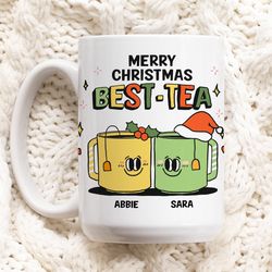 custom best friend mug, bestie christmas cup personalized, best friend friendshi