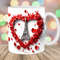 3D Eiffel Tower Mug Wrap, 11oz And 15oz Mug Template, Mug Sublimation Design, Heart Mug Wrap Template, Instant Digital Download PNG.jpg
