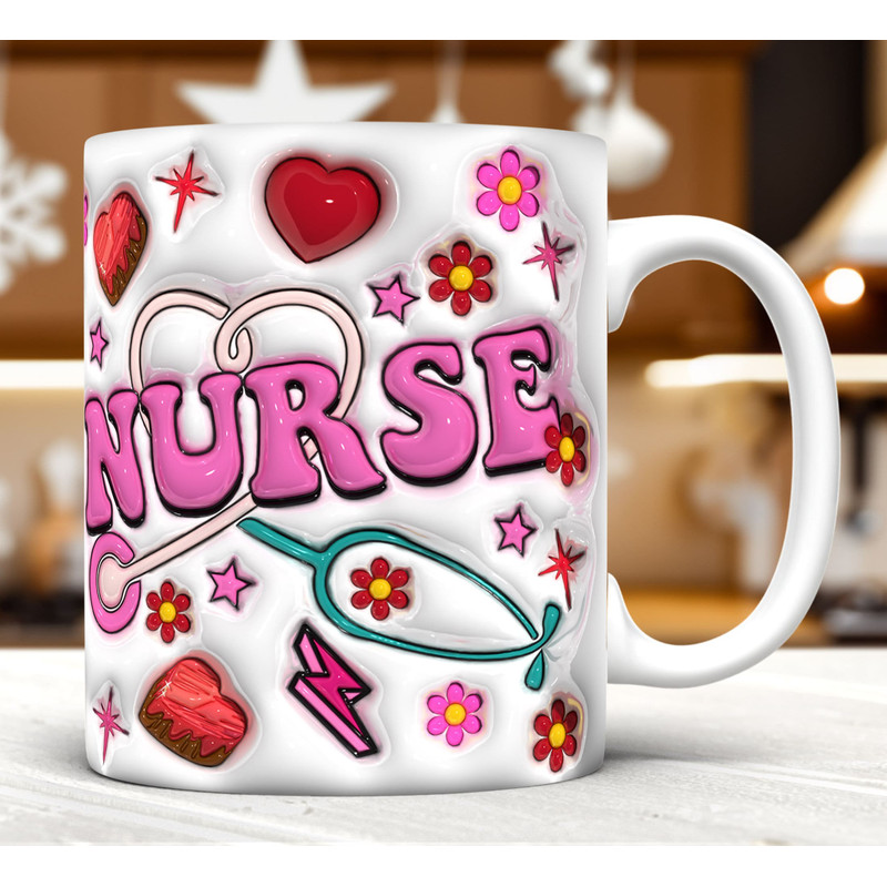 3D Inflated  Mug Wrap PNG,3D Nurse Valentines Puffy Mug Wrap PNG,Gift For Her,Nurse Graduation,New Nurse,Love Nurse,Registered Nurse Mug.jpg