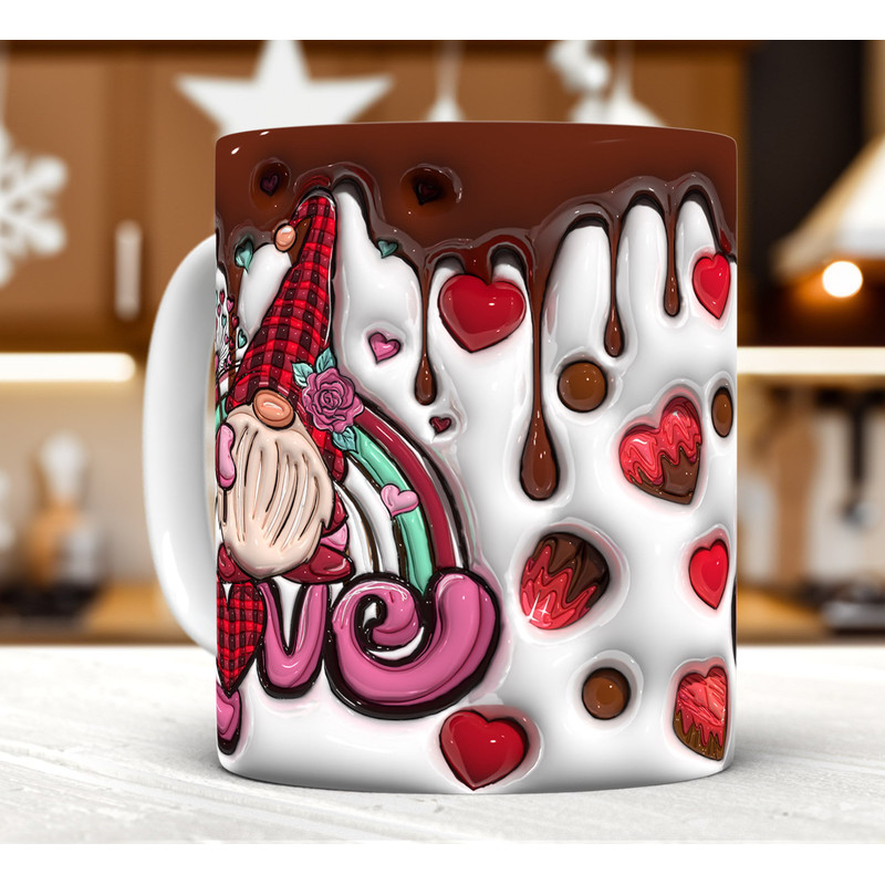 3D Inflated Gnomes Love Mug Wrap PNG,3D Gnomes Valentines Puffy Mug Wrap PNG,Loads Of Love,Pink Valentine,Funny Valentine's,Valentine's Day 1.jpg