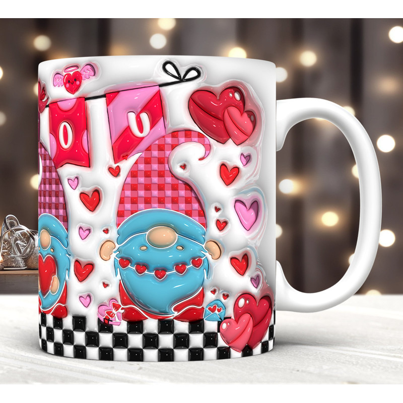 3D Inflated I Love You Mug Wrap PNG,3D Valentines Gnomes Puffy Mug Wrap PNG,Happy Valentine's Day,Valentine Gift Ideas,Gnome Heart,Heart PNG.jpg