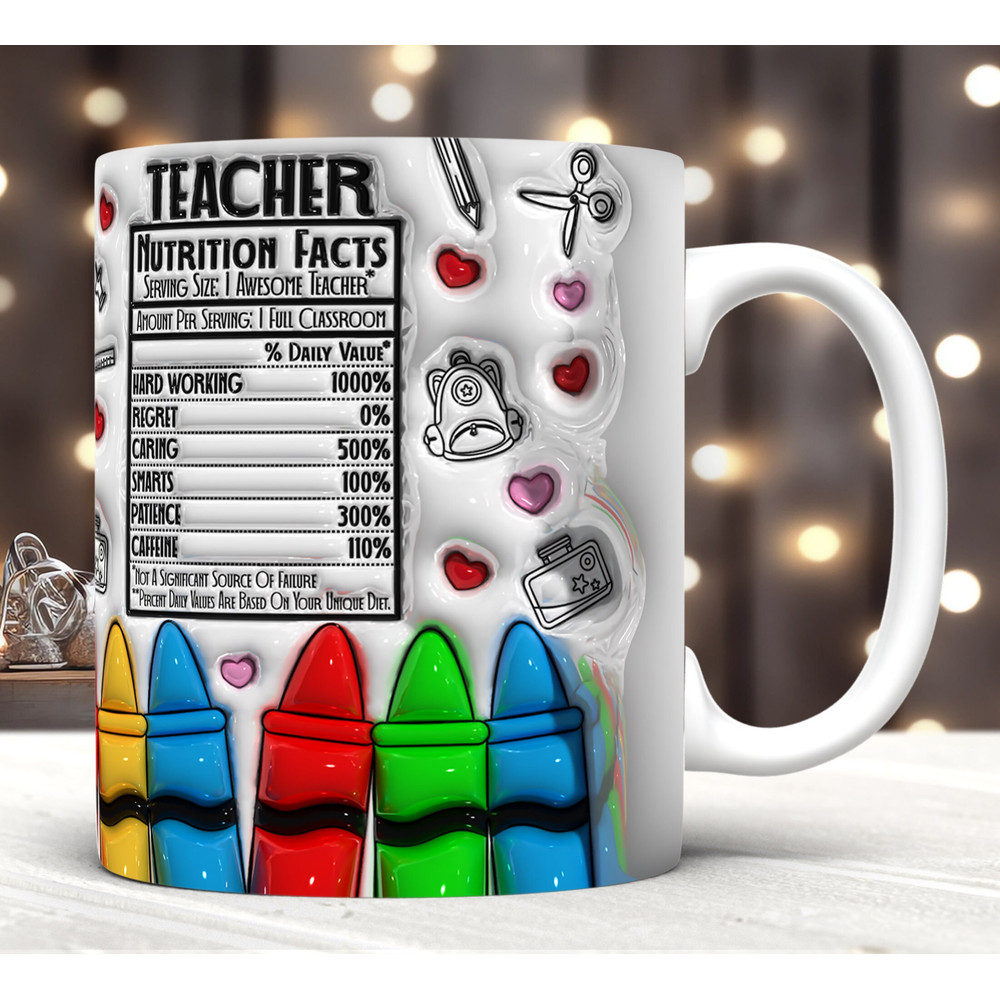 3D Inflated Teacher Life Mug Wrap PNG,3D Teacher Valentines Puffy Mug Wrap PNG,Teacher Life,Cool Teacher,Teacher's Day Png,Back To School.jpg