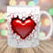 3D Red Heart Hole In A Wall Mug Wrap, 11oz & 15oz Mug Template, Mug Sublimation Design, Mug Wrap Template, Instant Digital Download PNG.jpg