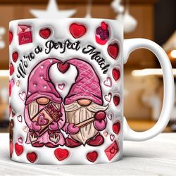 3d inflated were a perfect match mug