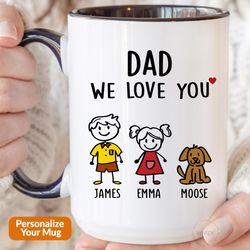 dad gift for dad birthday gift, dad mug, fathers day gift from daughter son kids wife dad