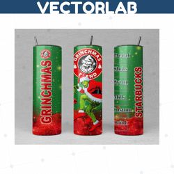 sneaky grinch straight tumbler wrap png 20oz skinny tumbler sublimation digital download xmas
