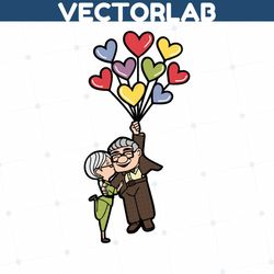 up balloon svg png, layered carl and ellie balloon svg, carl svg, ellie svg, his ellie her carl png, svg files for cricu