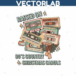 raised on 90s country christmas carols png