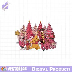 winnie the pooh pink christmas tree pngchristmas mickey and co png