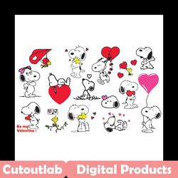 valentine snoopy bundle svg, valentine svg, valentine snoopy svg, valentine peanuts svg, snoopy bundle svg, valentine bu