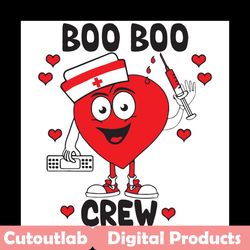 valentine boo boo crew svg, valentine svg, nurse svg, valentine nurse svg, boo boo crew, nurse heart svg, nurse love svg