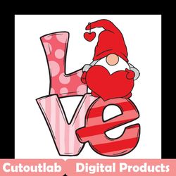 gnome love svg, valentine svg, valentine gnome svg, gnome heart svg, gnome hugging heart, gnome with heart, love svg, va