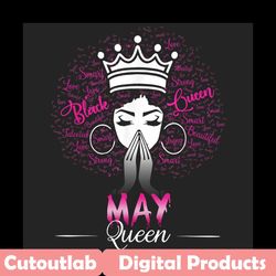 may black queen png, birthday png, may birthday, may queen png, birthday black girl, black girl png, born in may, may bl