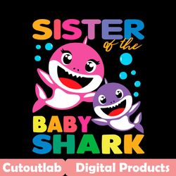 sister of the baby shark svg, trending svg, sister shark svg, sister of baby shark, baby shark svg, sis shark svg, siste