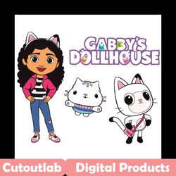 gabbys dollhouse svg bundle, trending svg, gabby dollhouse svg, gabby svg, gabby girl svg, pandy paws svg, cakey cat svg